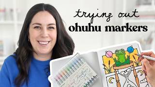 Testing Ohuhu markers on a coloring book made by... my BROTHER?? screenshot 3