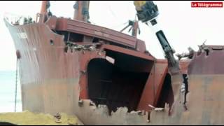 Ship Breaking by Demolition Shear