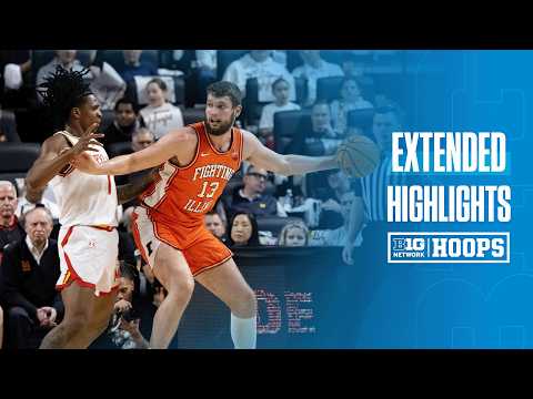 Illinois at Maryland | EXTENDED HIGHLIGHTS | Big Ten Men's Basketball | 03/08/26