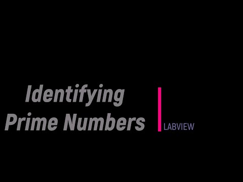 Identifying Prime Numbers Using LabView #programming #whileloop #labview