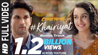 Full Song: KHAIRIYAT (BONUS TRACK) | CHHICHHORE | Sushant, Shraddha | #viral #songs #fyp 
