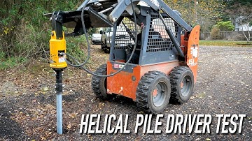 Testing The Mascore Helical Pile Driver || Dr Decks