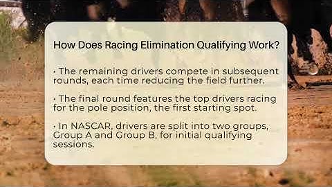How Does Racing Elimination Qualifying Work? - The Racing Xpert