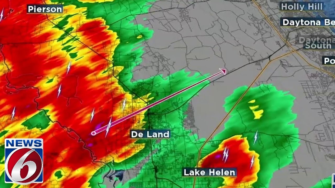 Strong storms strike Central Florida once again - YouTube