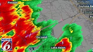 Strong storms strike Central Florida once again