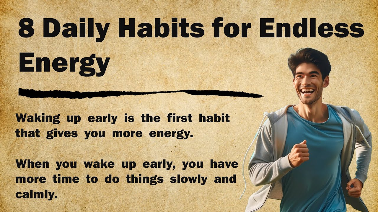 8 ежедневных привычек для неиссякаемой энергии ⚡ | Лайфхаки по продуктивности || Навыки аудирован...