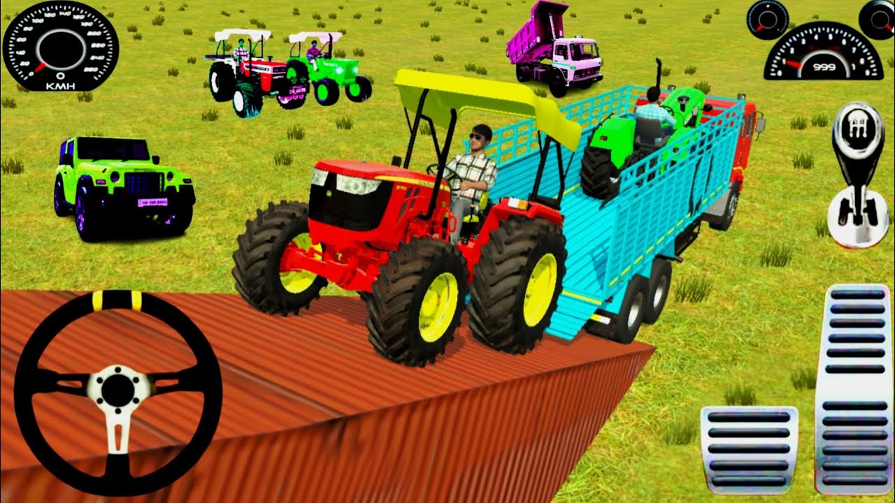 Drive🛣️ Jcb And Unloaded 2 New tractors Dumper  In Game