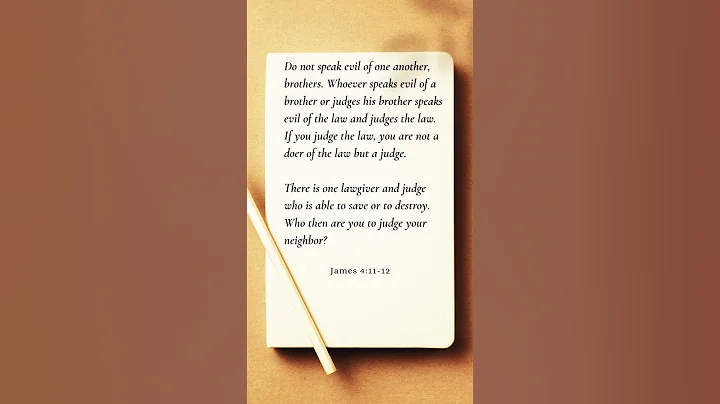 Do not speak evil of one another, brothers.   #bibleverse #jesussong#bible