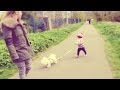 BABY WALKS DOG!