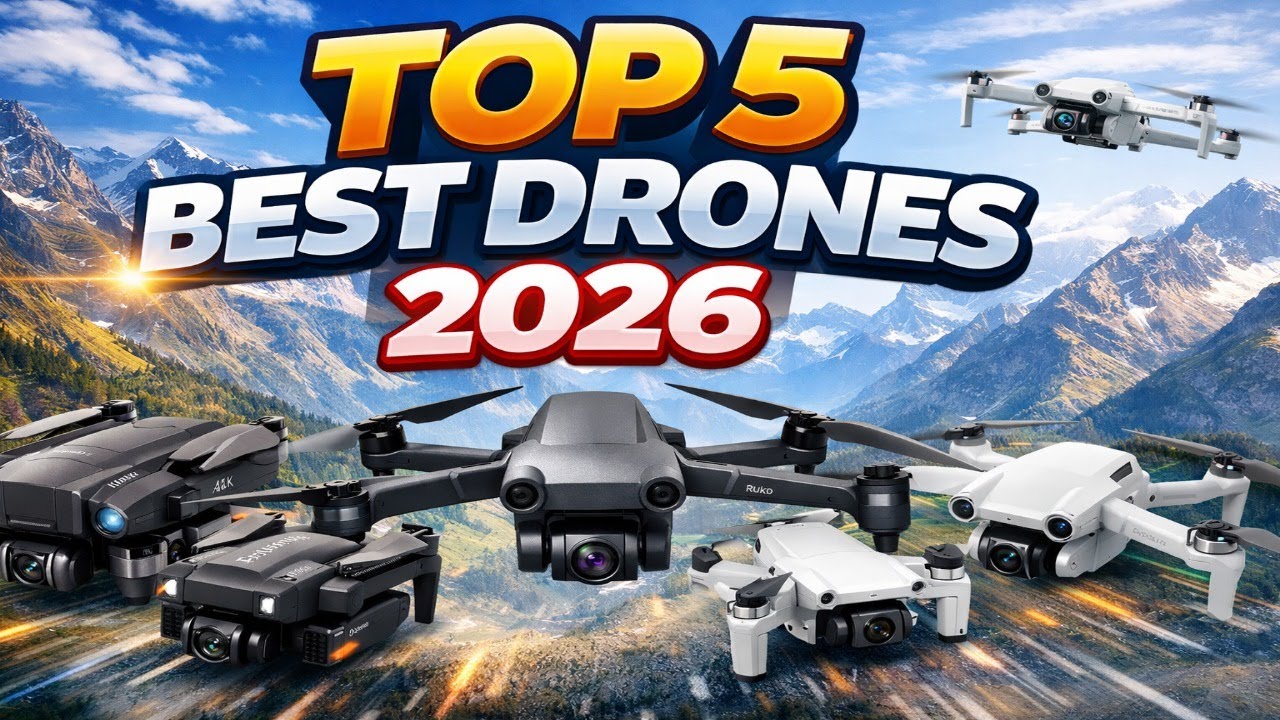 5 Best Drones You Can Buy in 2026 – 4K, Long Flight & Pro Features!🎥🔥 ...