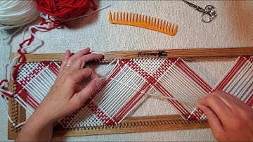 Rectangle Weaving "Right Return Method" Continuous Strand - Beginner Friendly Tutorial