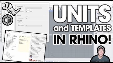 How to Use Templates and CHANGE UNITS in Rhino!