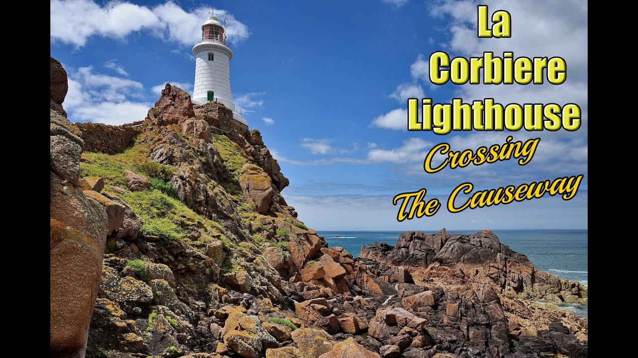 La Corbiere Lighthouse, Jersey. - Crossing The  Causeway.