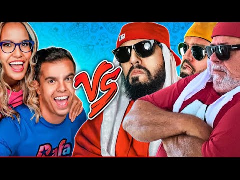 Rafa and Luiz Vs. Mussa and Mussarela - Battle of Youtubers (Rematch) - React Mussa Pai