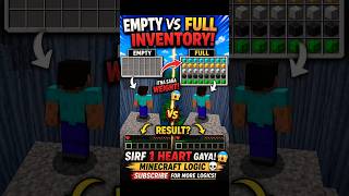 FULL Inventory = SAME Damage?! 😳💀 #minecraft #shorts