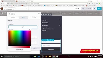 Video Instruction: Off Canvas Menu with Bubble Effect