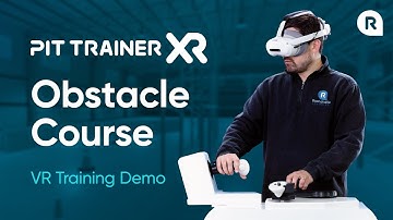 Driving a Forklift Training Simulator Through VR Obstacle Course | PIT Trainer XR Demo