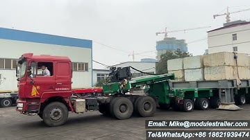 Gooseneck+6+4=10 axle 250tons heavy loading test,min height875mm,compatible Goldhofer THP/SL trailer