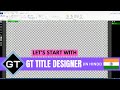 VMIX GT TITLE DESIGNER basic in hindi.