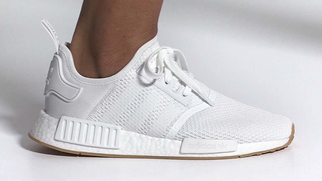 ADIDAS sneakers NMD_R1 D96635 λευκό - YouTube