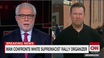 White supremacist rally organizer confronted