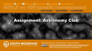 C#/Xamarin Cohort 07E - Astronomy Club Kiosk assignment