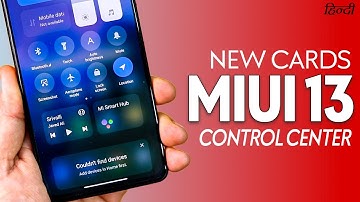 MIUI 13 Control Center With Additional CARDS - NEW UPDATE, Install NOW !!