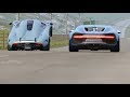 Bugatti Chiron vs Koenigsegg Regera at Highlands