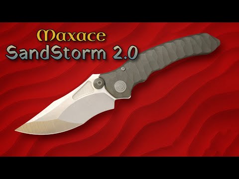 NEW Knife Model: Mammoth Beauty! Maxace Sandstorm 2 0!  Integral Titanium Folding Blade!