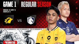 ONIC vs TEAM LIQUID ID | Regular Season Week 4 Day 3 | Game 1 | #MPLIDS16