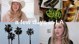 a few days in LA: wine night, productive weekdays, Alo haul, going out