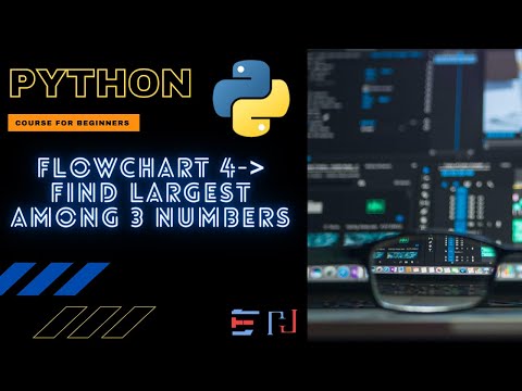 PYTHON | Flowchart 4: Largest from three numbers