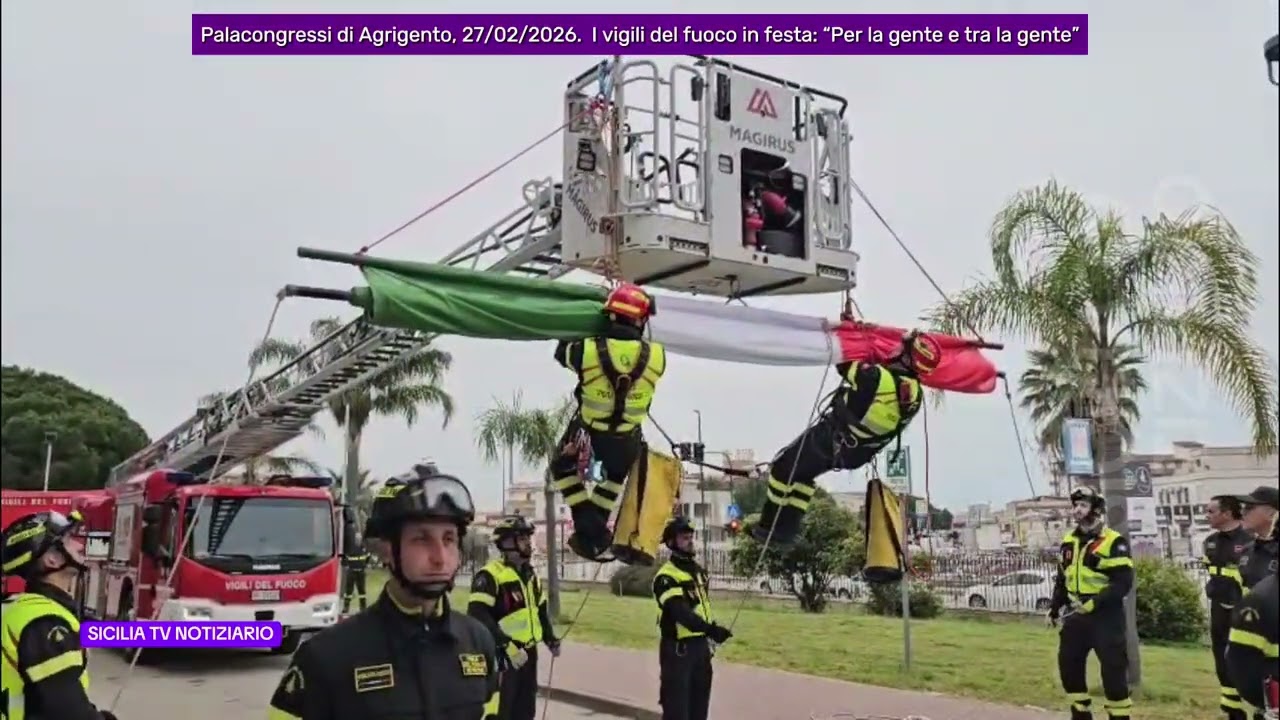 www.siciliatv.org - I vigili del fuoco in festa: “Per la gente e tra la gente”. Agrigento 27/02/2026