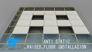 Anti Static Raised Floor Installation  Titanflor