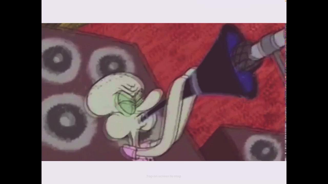 Squidwards finally learns how to play YouTube