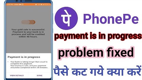 Phonepe Payment is in progress problemfixed | Phonepe your bank taking longerproblem fixed
