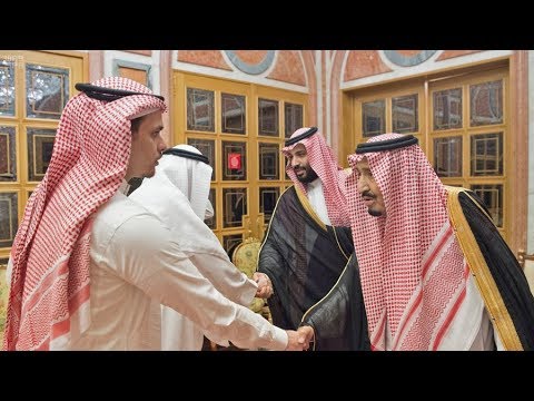 Bizarre Meeting: Khashoggi’s son shakes hands with Saudi rulers