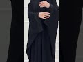 عباية بشت بكلفة تول وخرز أسود على الاكمام عبايات 
