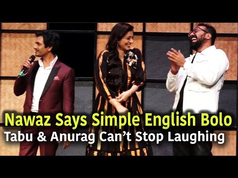 Nawazuddin Siddiqui Cant Understand Kukoos EnglishTabu  Anurag Kashyap Cant Control Laughing 