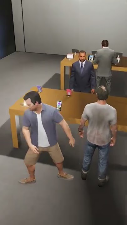 MICHAEL GIFTING I PHONE 14 TO TREVOR! #shorts #gta5 | TECHNO GAMERZ GTA 5