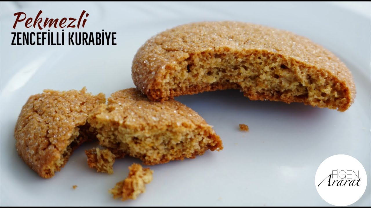 Çaya bandırmalık dışı kıtır içi yumuşacık kurabiye/ Zencefilli pekmezli kurabiye /Figen Ararat