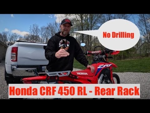 Honda CRF 450RL - Rear Rack - No drill rack solution Alt Rider