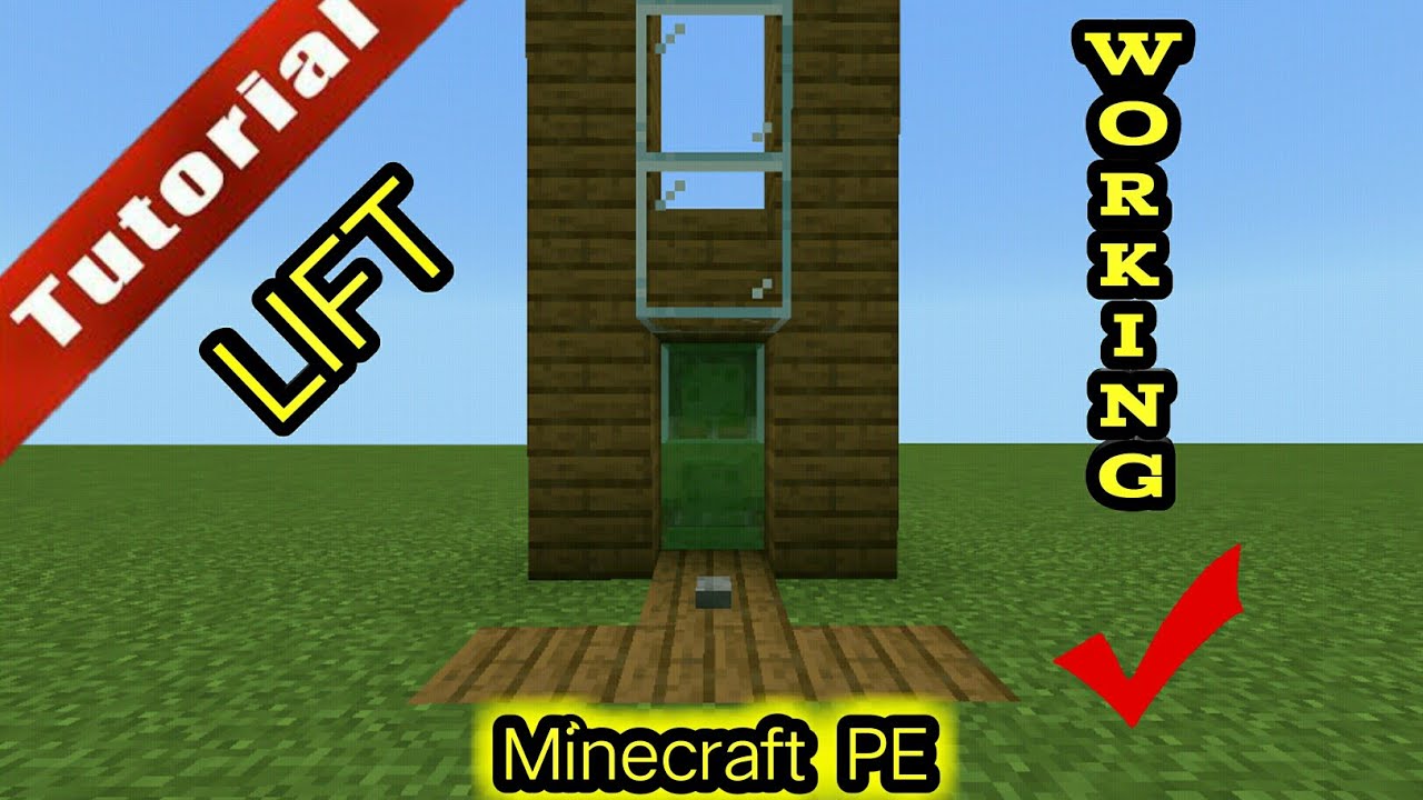 How To Make Working Lift in [ MINECRAFT POCKET EDITION ] - YouTube