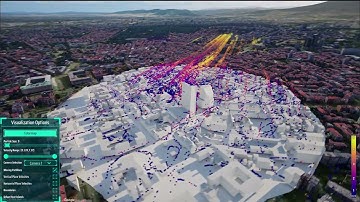 Pathlines visualisation of Wind Velocity Simulation in Unreal Engine