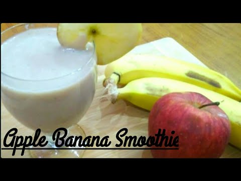 Apple banana smoothie /Healthy juice recipe