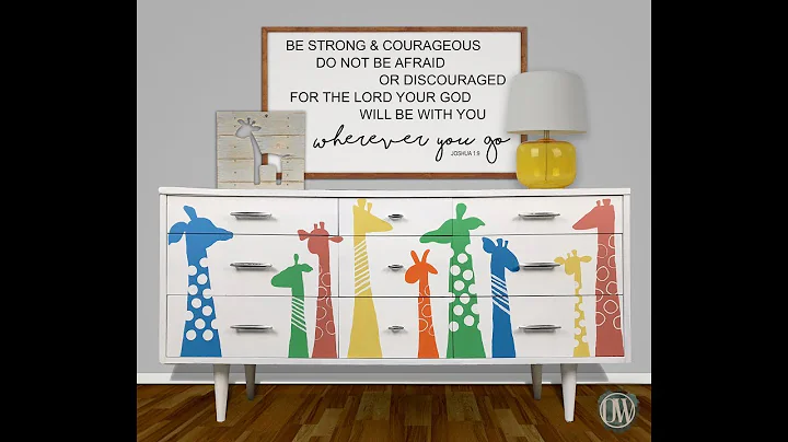 You have to see this! Time lapse video of hand painting nursery dresser!