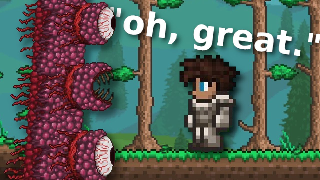 Finally entering Hardmode in Terraria - YouTube