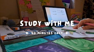ادرس معي ٤٠ دقيقه بس على تلاوة القرآن بصوت حسين العزام | Study with me 40 minutes only !