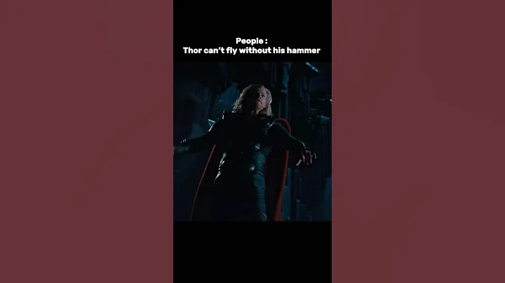 People thinks Thor can’t fly without his hammer 💀 #ytshorts #marvel #thunderbolts