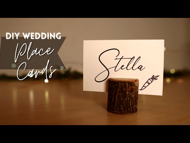 Cricut Wedding DIY  Place Cards w/ Meal Choice #DIYwedding 